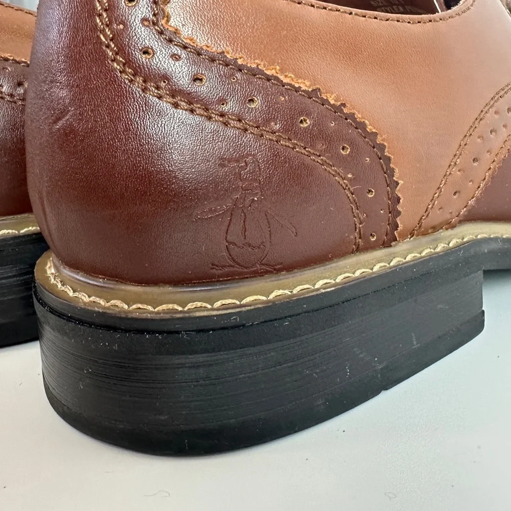 The Original Penguin by Musingwear Brown Leather Dress Shoes Welton‎ Mens 10.5
